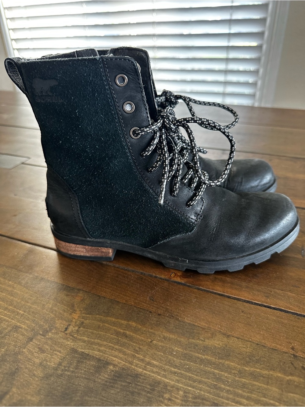 Sorel Black Women's Lace-Up Tactical Boots